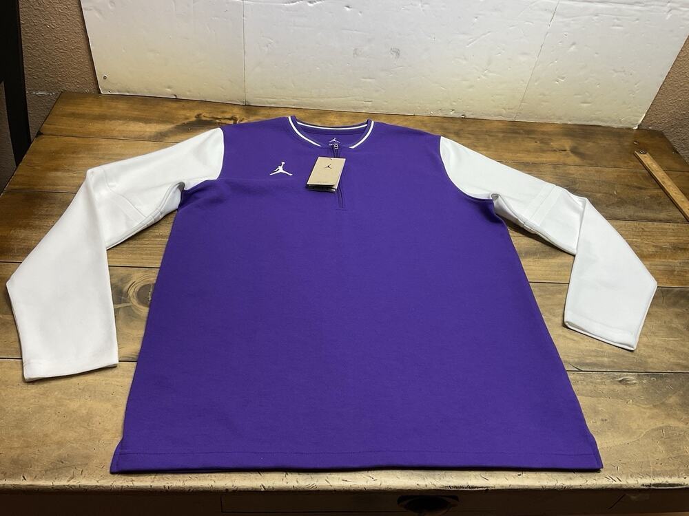 JORDAN RARE DRI FIT FOOTBALL MENS 1/4 ZIP LARGE PULLOVER FN7486-545 NWT $85